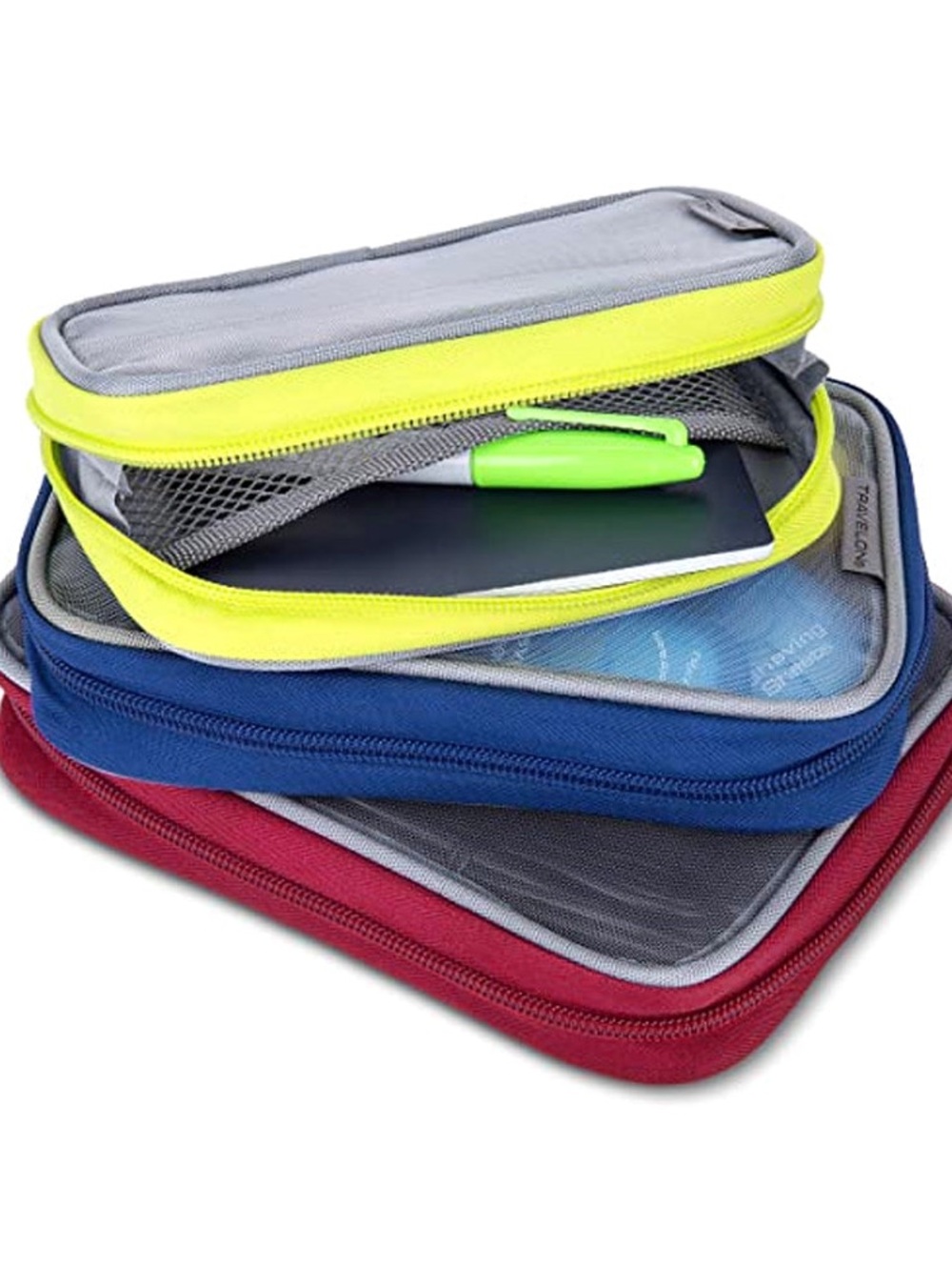 Travelon Set 3 Travel Packing Squares Cubes Organizers Makeup Toiletry Case Bag